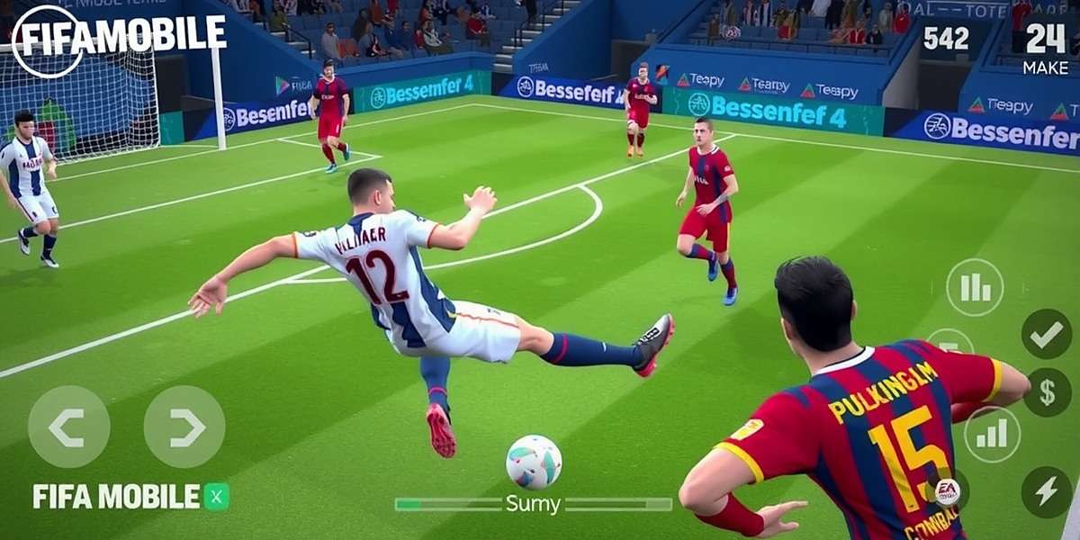 FIFA Mobile esports tournament screenshot showing competitive gameplay